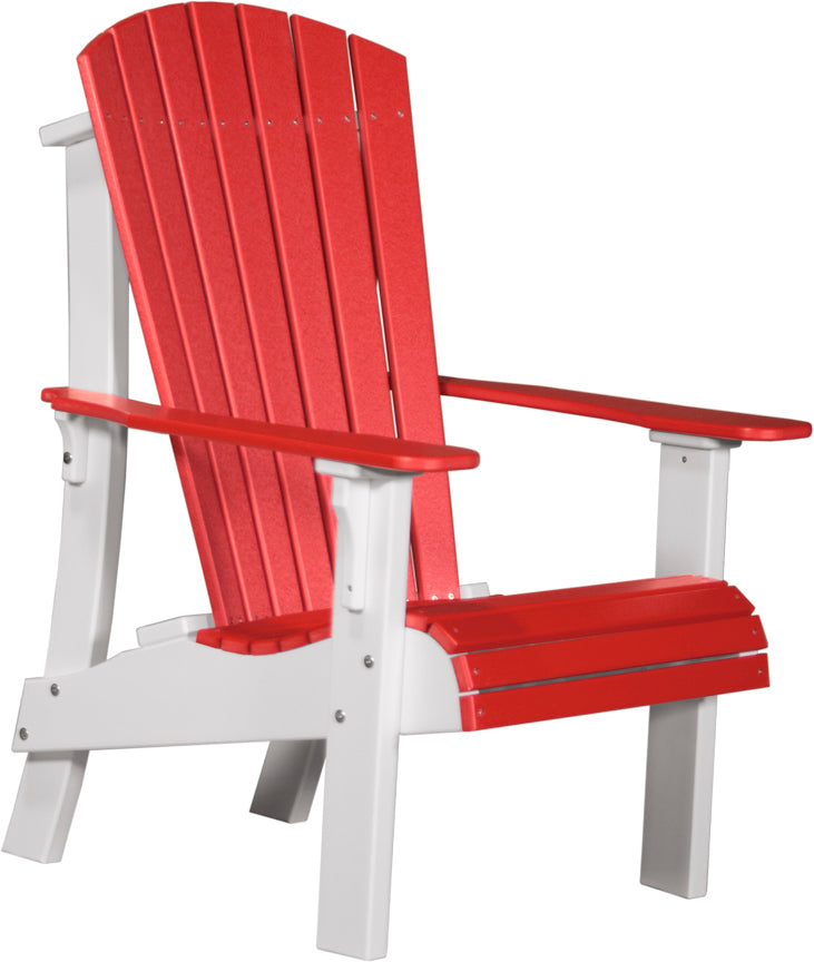 Premium Adirondack Chair - Heavy Duty Outdoor Patio Furniture, All-Weather Resin Wicker, Comfortable Lounge Chair for Garden, Poolside, Deck, and Backyard Relaxation