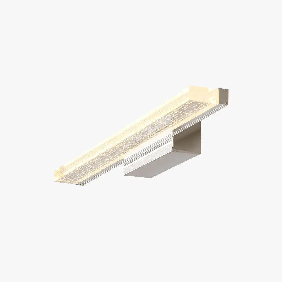 Silver LED Bathroom Mirror Light Strip - Waterproof Vanity Mirror Lighting for Makeup, Shaving & Grooming