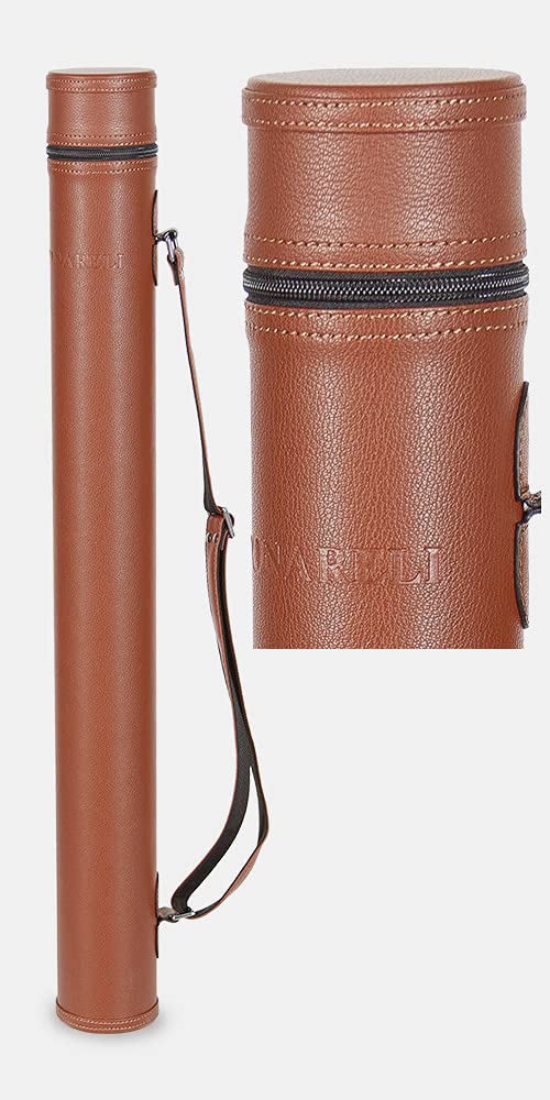 Tonareli Bass Bow Tube Case (Brown) - Durable Protection for Orchestra & Travel | Perfect for Musicians & Students