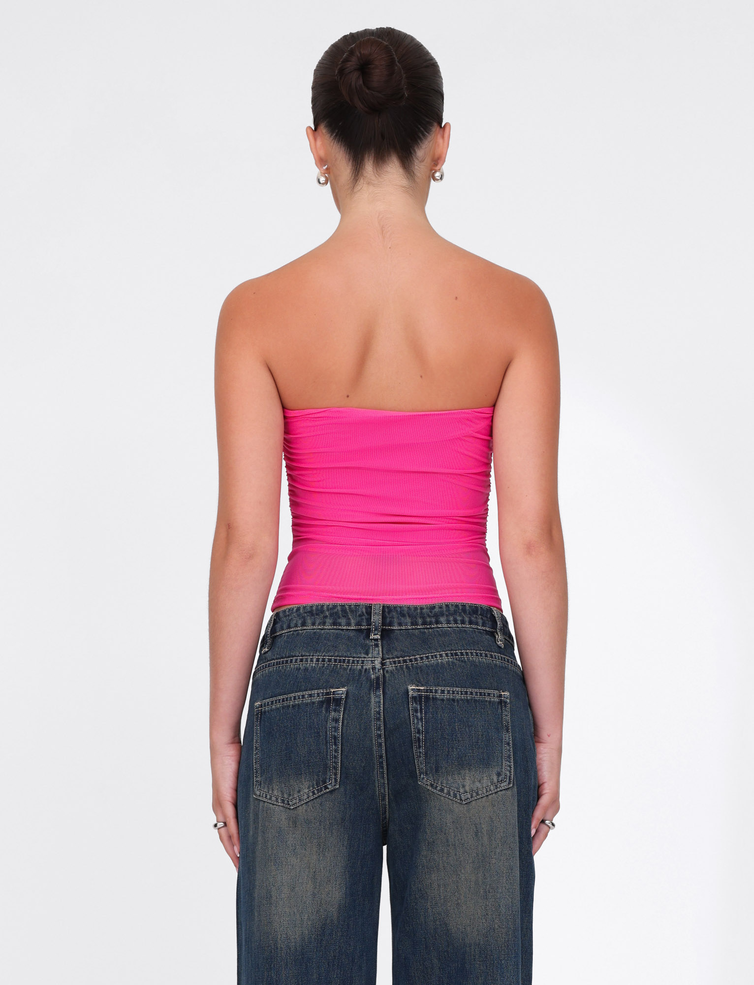 Harriet Tube Top in Pink - Women's Stretchy Seamless Crop Top for Summer, Casual Wear, and Layering | Perfect for Beach, Gym, and Everyday Outfits
