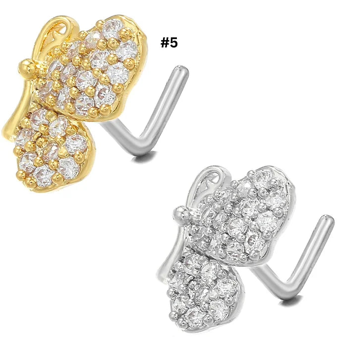 20G Surgical Steel Small Nose Ring & L Bend Nose Stud - Hypoallergenic Body Jewelry for Sensitive Skin | Perfect for Everyday Wear, Parties & Professional Settings (BD317)