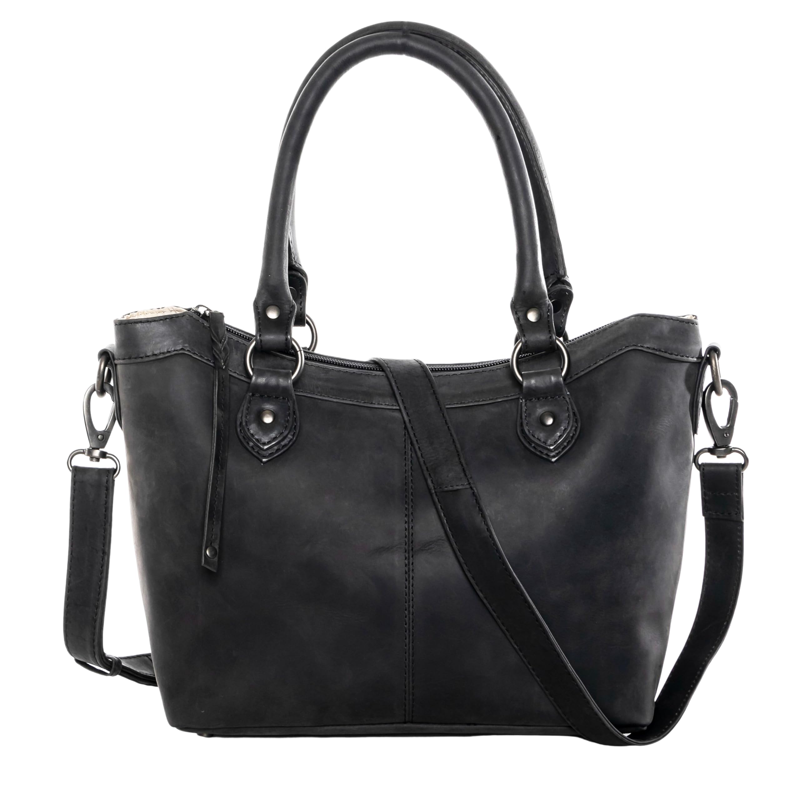 Sadie Satchel Crossbody Shoulder Bag - Spacious Leather Purse with Universal Gun Holster & Secure Locking Zippers for Women | Perfect for Travel, Work & Everyday Use