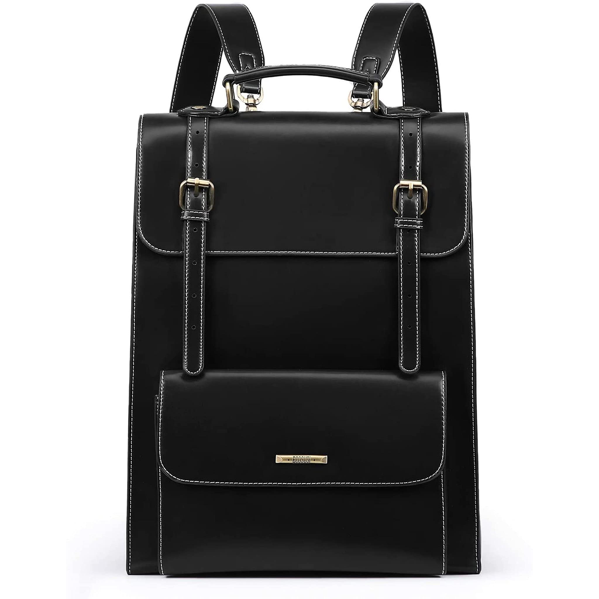 Premium Genuine Leather Backpack for Men - Stylish Crocodile Embossed Design, Durable & Water-Resistant - Perfect for Work, Travel & Outdoor Adventures