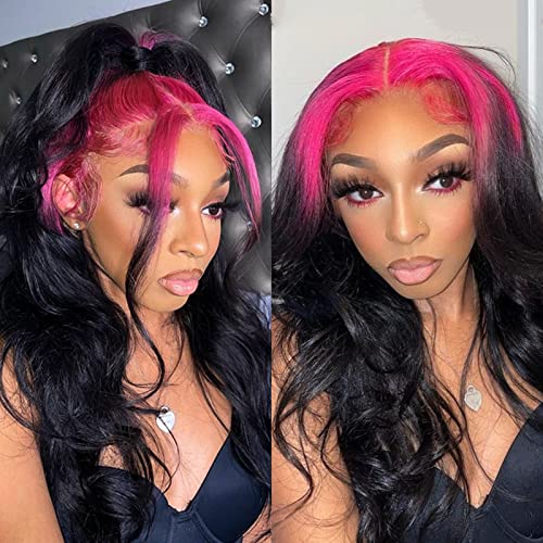 Pink with black