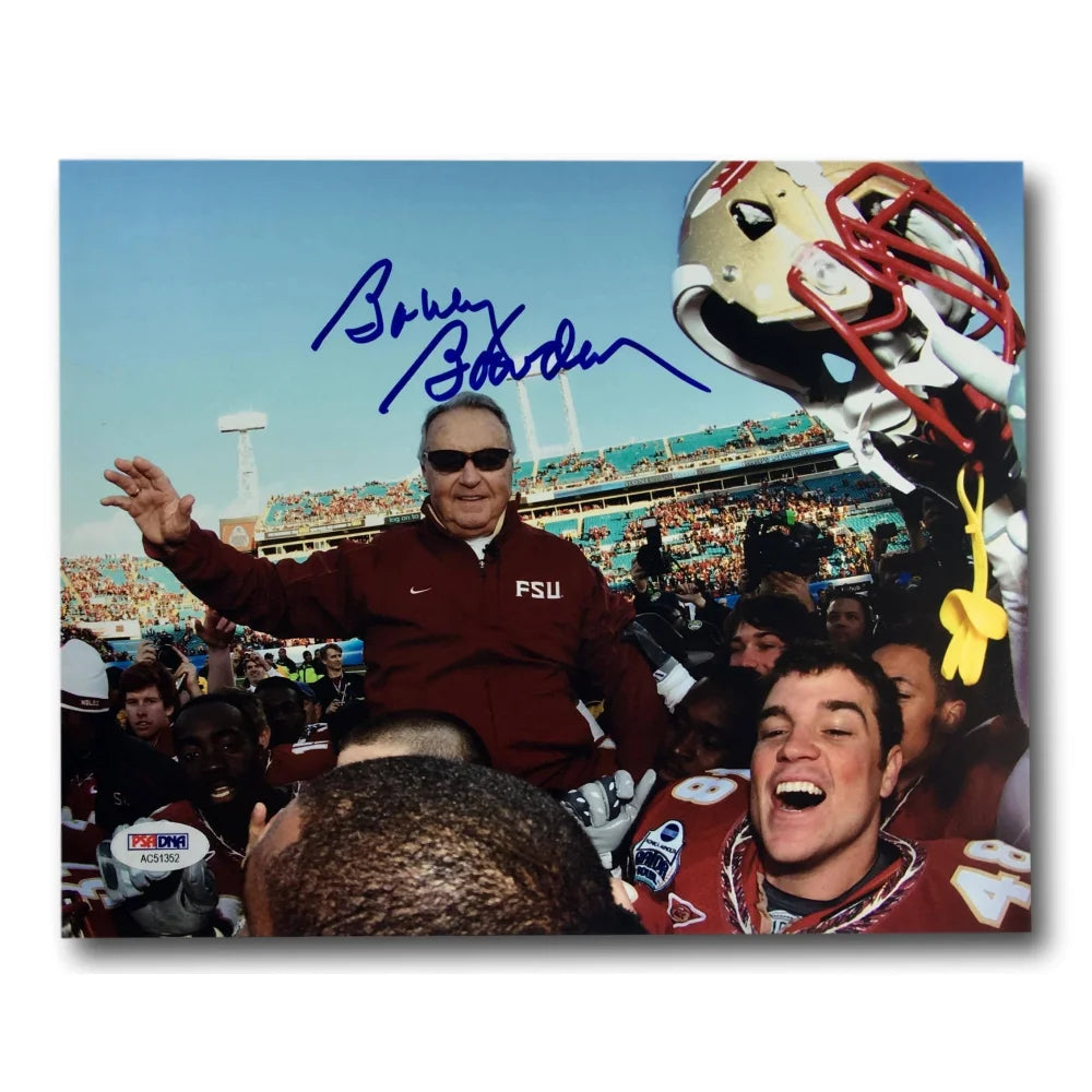 Bobby Bowden Autographed Florida State Seminoles 8x10 Photo with COA PSA/DNA - Perfect for Sports Memorabilia Collectors, Man Cave Decor, and FSU Fans Gifts