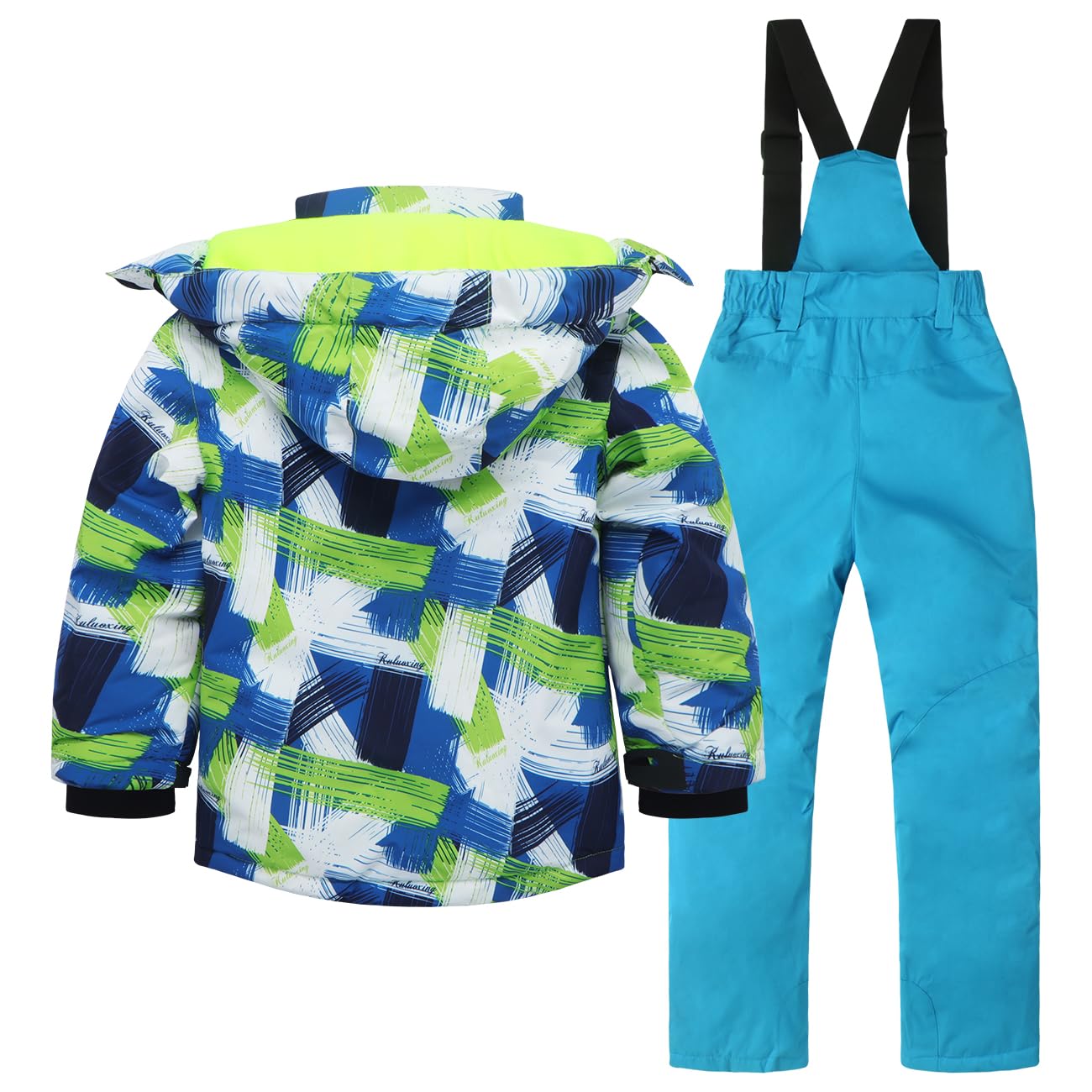 **Kids' Waterproof Ski Jacket & Pants Set - Winter Snowboarding Snowsuit for Boys & Girls - Warm & Windproof for Skiing, Snow Play & Outdoor Activities**