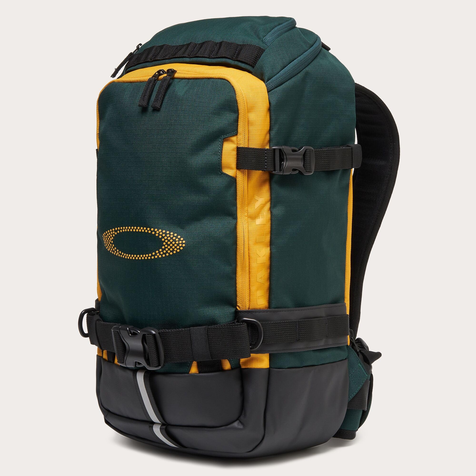 Oakley Peak RC 25L Backpack - Durable Hiking & Travel Backpack with Helmet Holder, Water-Resistant, Hunter Green - Perfect for Outdoor Adventures, Cycling & Commuting