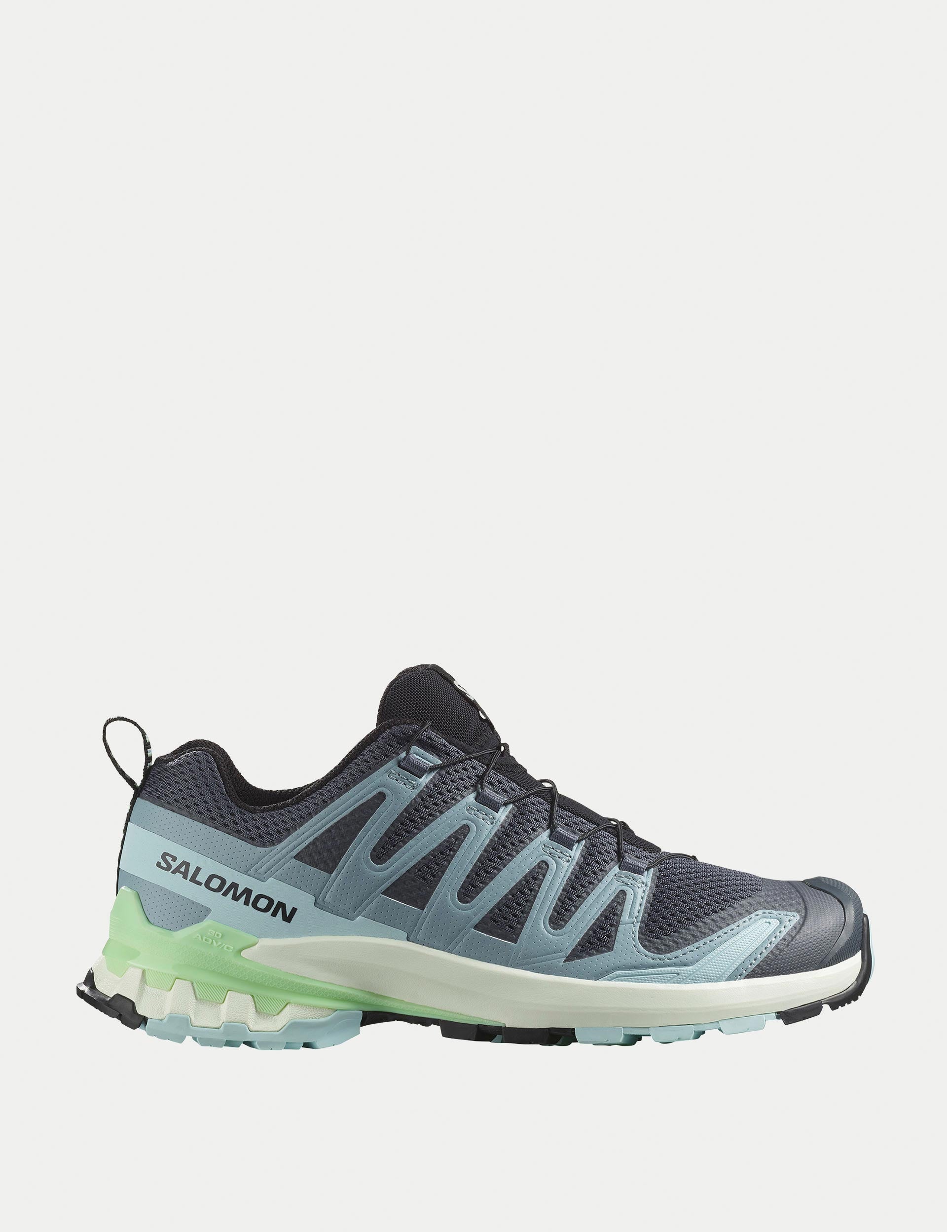 Men's XA Pro 3D V9 Trail Running Shoes - Turbulence/Iced Aqua/Patina Green Color | Lightweight & Durable for Hiking, Outdoor Adventures & Daily Wear