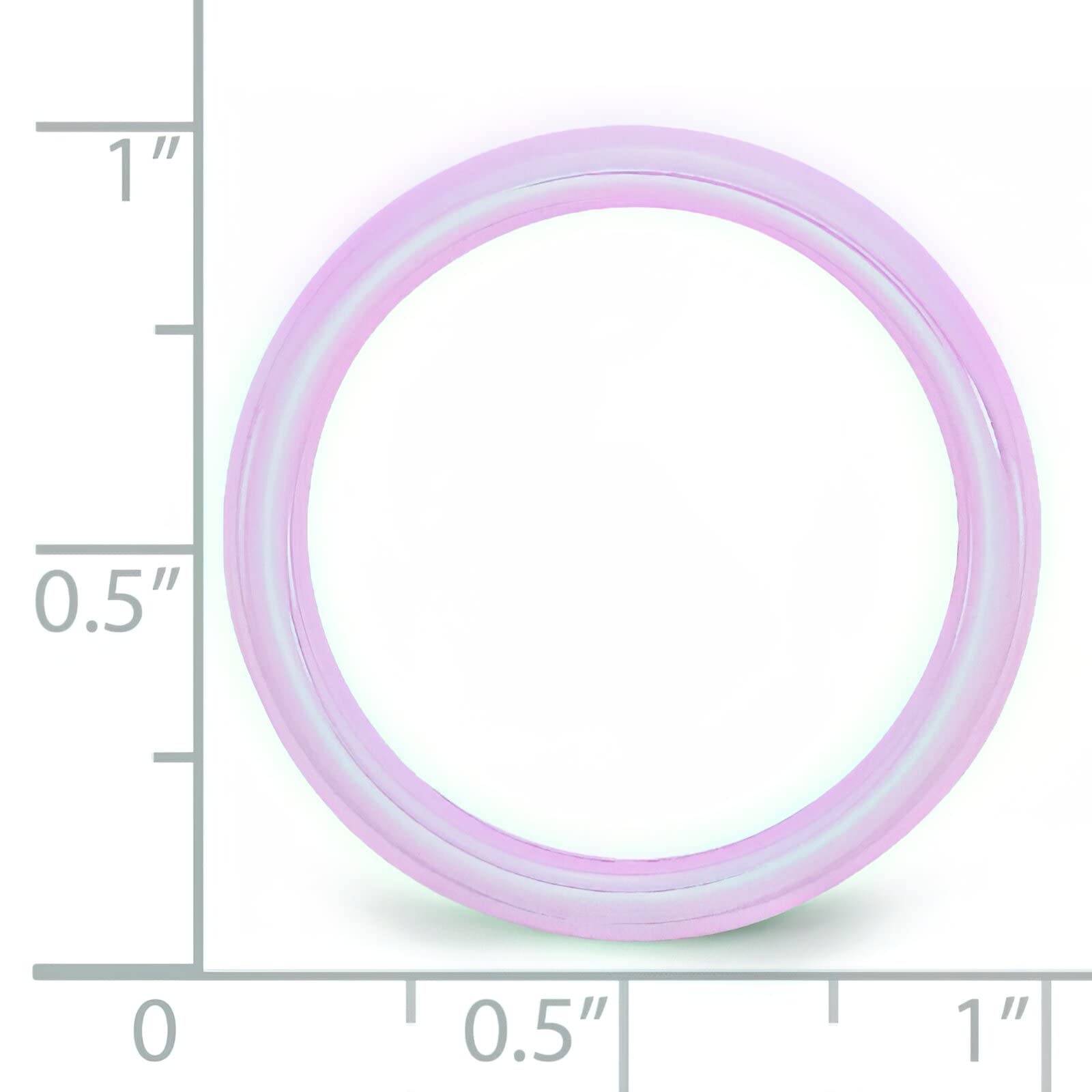 FindingKing 4mm Pink Ceramic Cancer Awareness Ring - Size 5 - Support Ribbon Jewelry for Survivors & Caregivers (Fundraising, Charity Events, Daily Wear)