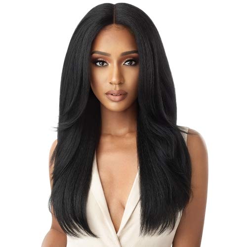 Outre Soft & Natural Lace Front Wig Neesha 203 - Breathable HD Lace Human Hair Wig for Women | Perfect for Daily Wear, Cosplay & Special Occasions
