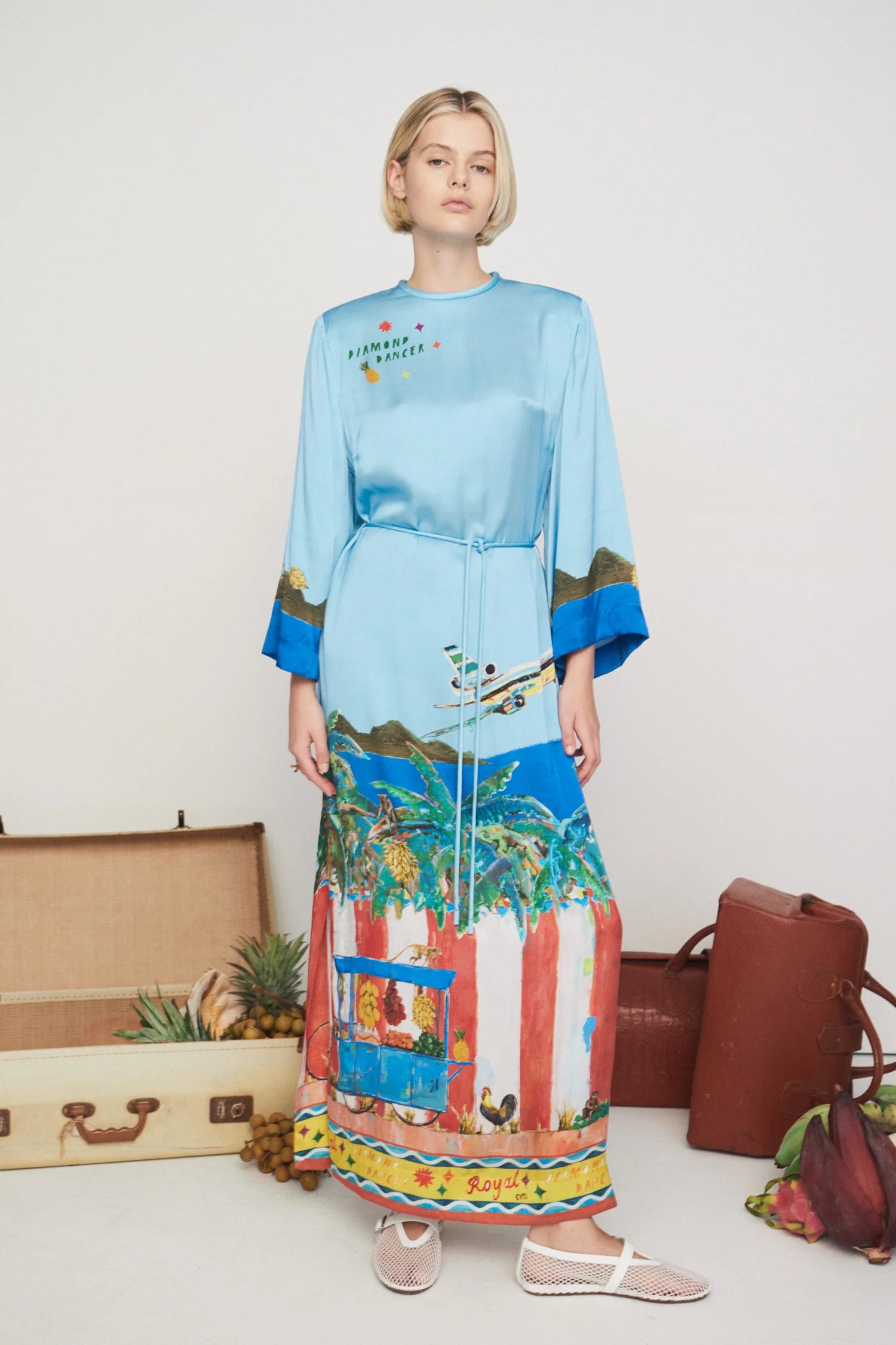 ALL ABOARD MIDI DRESS - Floral Print Summer Dress for Women, Perfect for Beach Vacation, Date Night & Office Wear