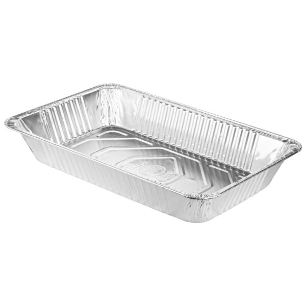 Full Size Deep Aluminum Pans (1 Count) - Heavy Duty Disposable Baking Trays for Roasting, Cooking & Meal Prep - Perfect for Thanksgiving, Parties & Catering