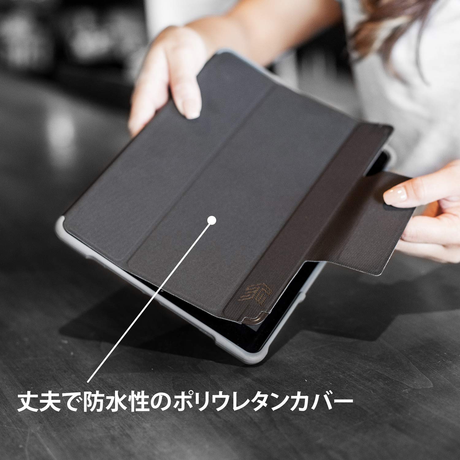 STM Dux Plus Duo Protective Case for iPad Air 3rd Generation & iPad Pro 10.5 Inch - Shockproof Cover with Pencil Holder - Perfect for Work, Travel & School Use - Black
