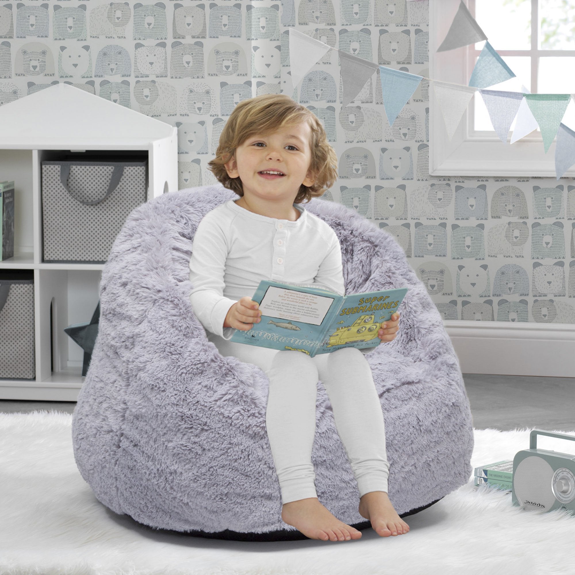 Cozy Toddler Snuggle Chair - Soft Kids Armchair for Reading & Playtime - Perfect for Nursery, Bedroom or Playroom