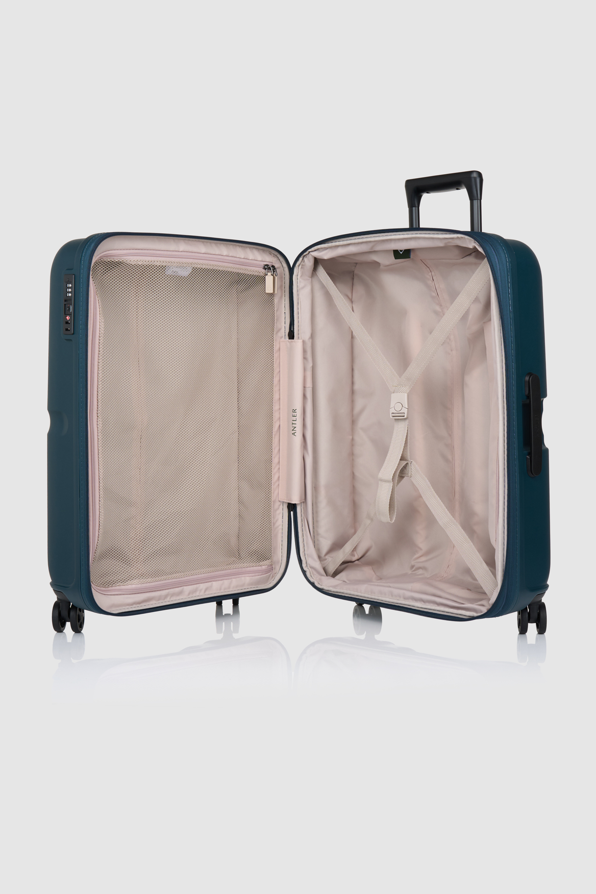 Single Stripe 3-Piece Luggage Set - Lightweight Spinner Suitcases for Travel, Business Trips & Family Vacations