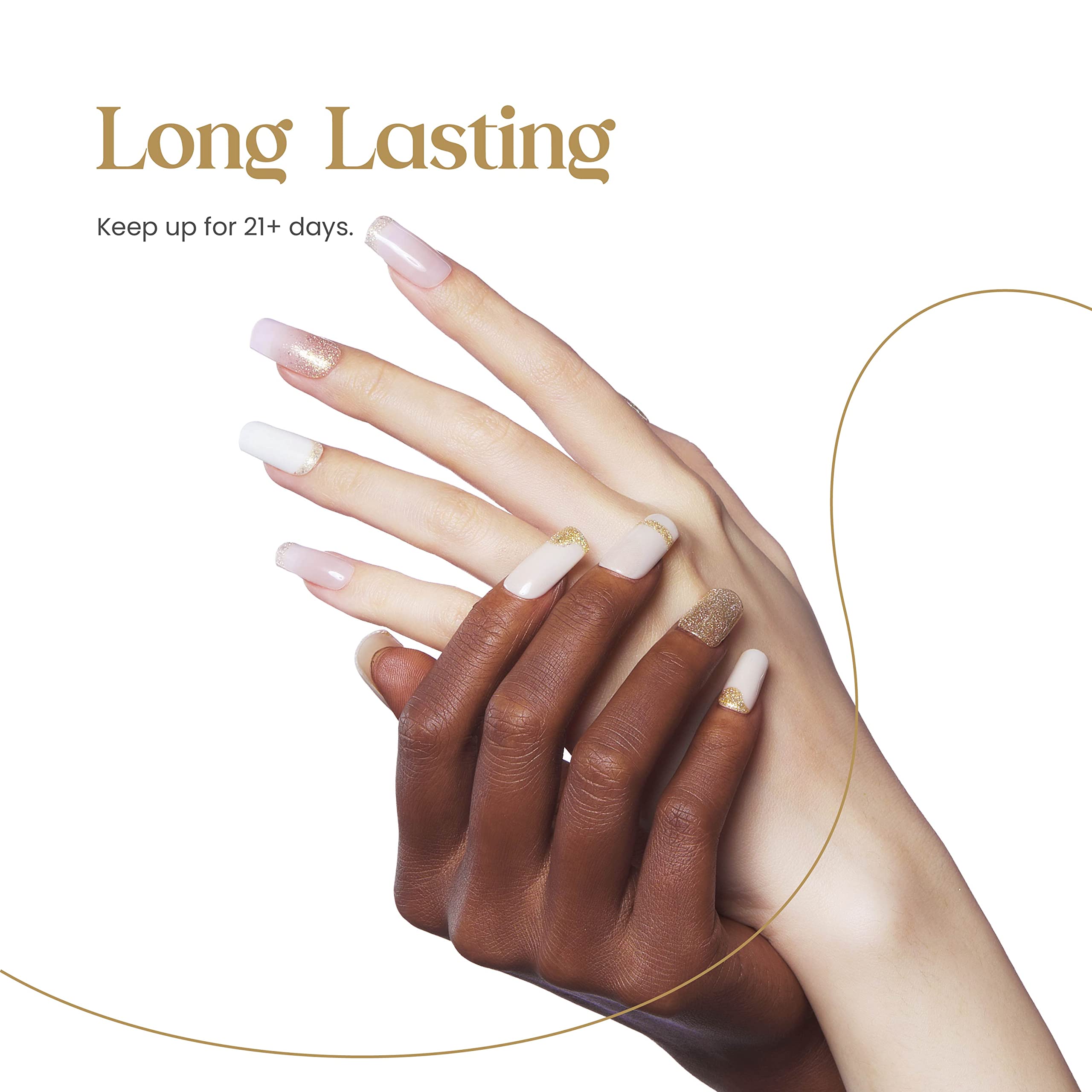 Beetles 15ml Champagne Gold Glitter Gel Nail Polish - UV LED Lamp Cured, Long Lasting Salon Quality Nail Art for Manicure, DIY Home Use & Gifts for Women | Perfect for Parties, Weddings & Special Occasions