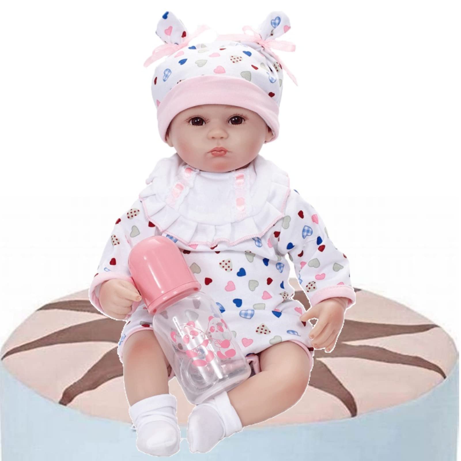 16 Inch Realistic Newborn Baby Doll - 42cm Lifelike Silicone Reborn Doll for Girls & Kids | Perfect Gift for Birthdays, Role Play & Collectors