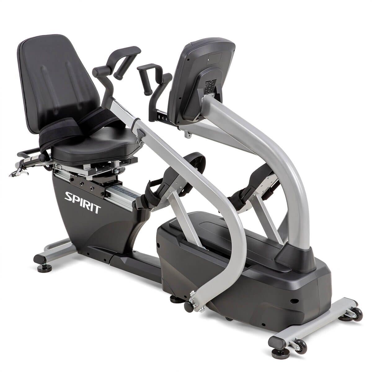 Spirit Fitness MS300 Recumbent Stepper - Low Impact Exercise Bike for Home Workout, Seniors & Physical Therapy | Compact Cardio Machine for Small Spaces & Rehab