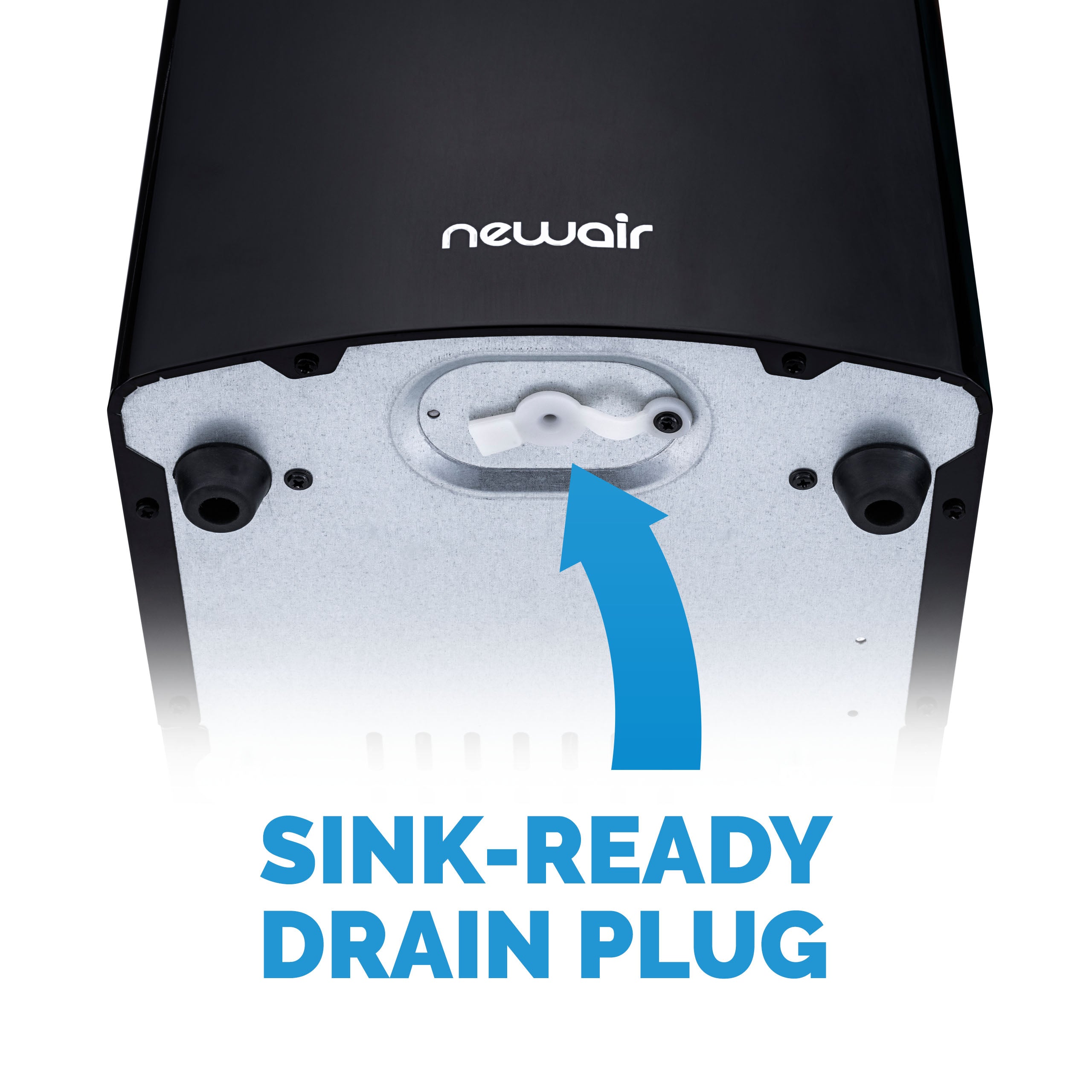 Newair® Countertop Ice Maker - 33 lbs/day, Bullet Ice, Fast & Quiet, Perfect for Home, Office, or Outdoor Use - Black