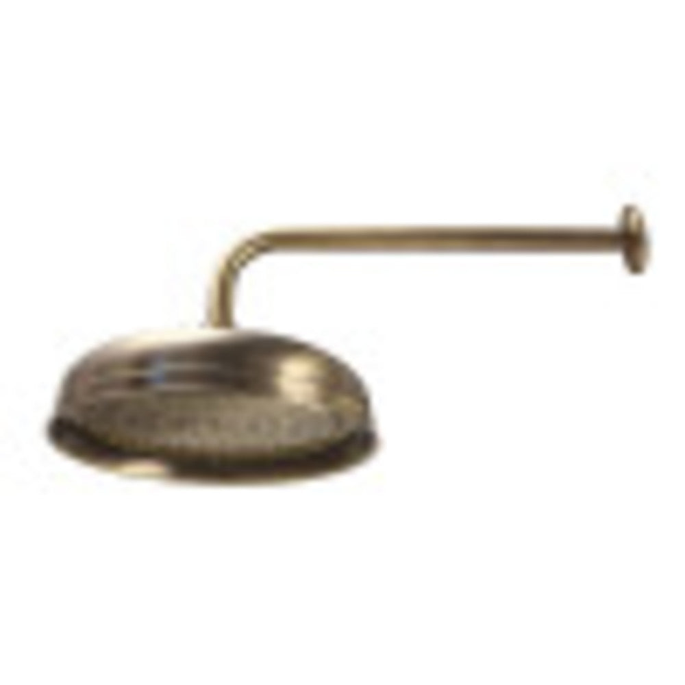 Kingston Brass K225K12 Trimscape 10 Inch Showerhead with 17 Inch Shower Arm - Polished Brass Finish for Bathroom & Shower Upgrade | High Pressure Rainfall Shower Head for Spa-Like Experience