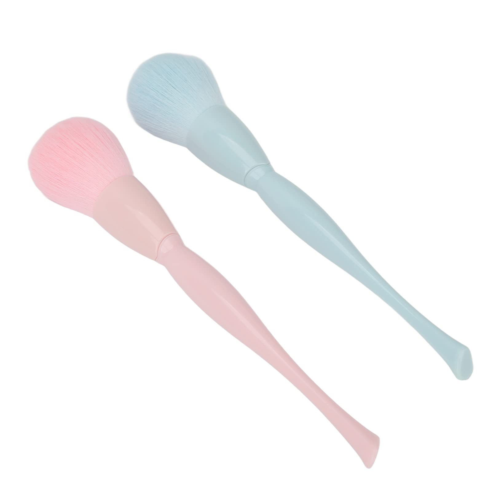 Professional Nail Dust Cleaner Brush Set - 2 Pack Portable Nail Powder Remover for Home & Salon Use | Perfect for Manicures, Pedicures & Nail Art (Beginner Friendly)