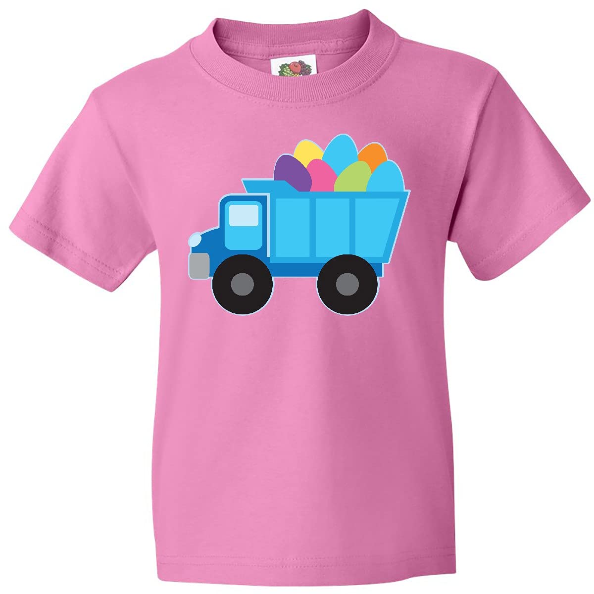 Inktastic Easter Egg Truck Boys Youth T-Shirt - Cute Easter Graphic Tee for Toddler Boys - Soft Cotton Short Sleeve Shirt for Easter Egg Hunt, Spring Outfits & Holiday Family Photos