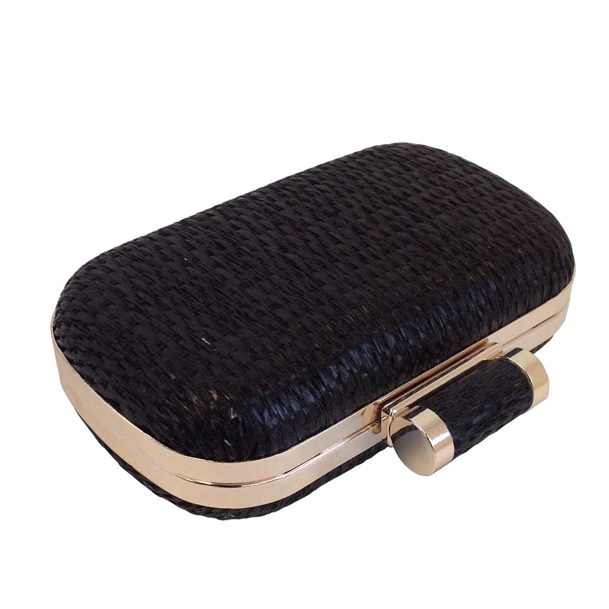 JNB Raffia Straw Box Clutch - Handwoven Natural Straw Handbag for Women - Perfect for Beach, Summer, and Boho Fashion Accessories