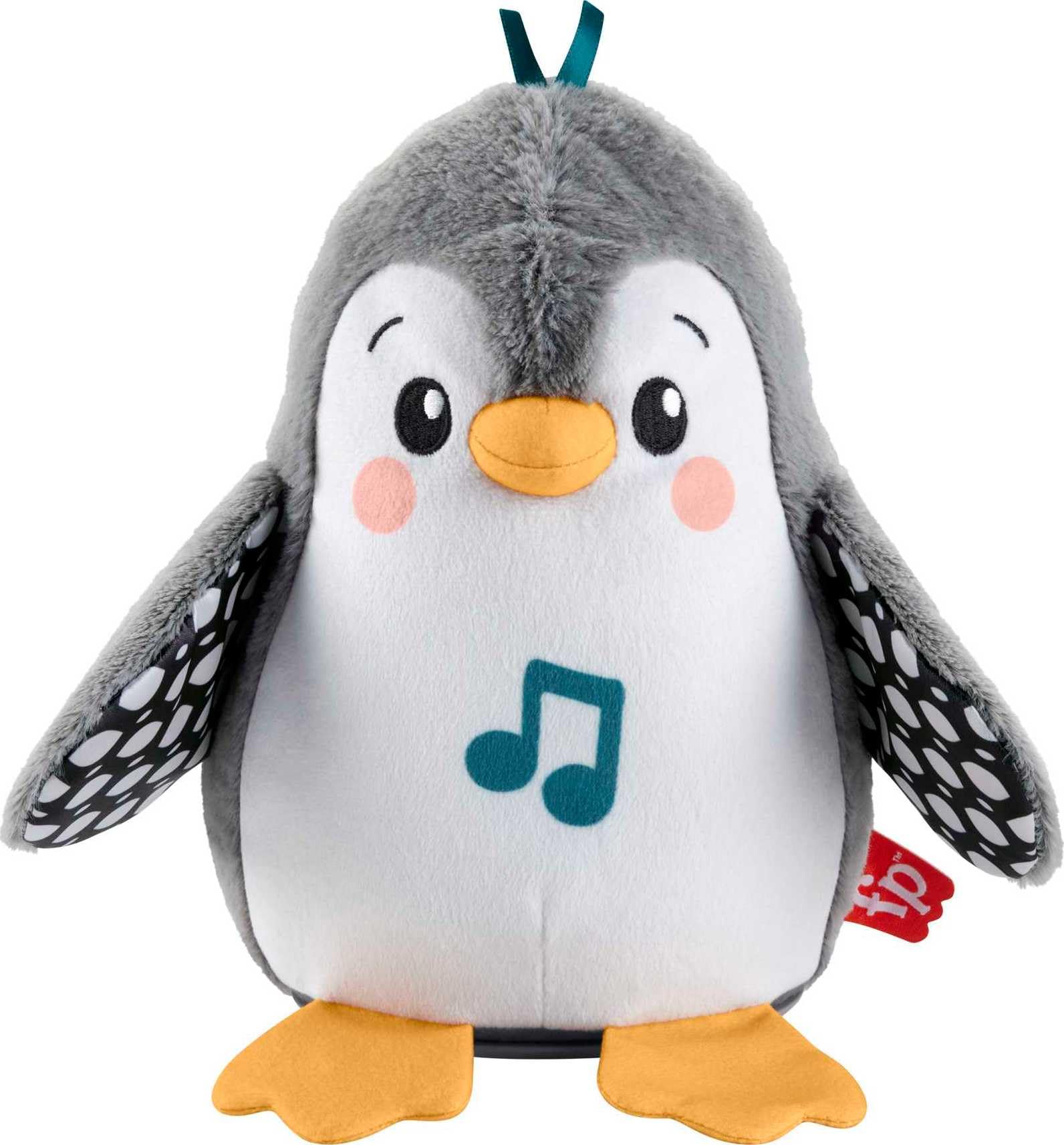 Fisher-Price Baby Tummy Time Toy - Flap & Wobble Penguin Plush with Music & Motion for Sensory Play | Newborn Developmental Toy 0+ Months | Perfect for Early Learning & Playtime