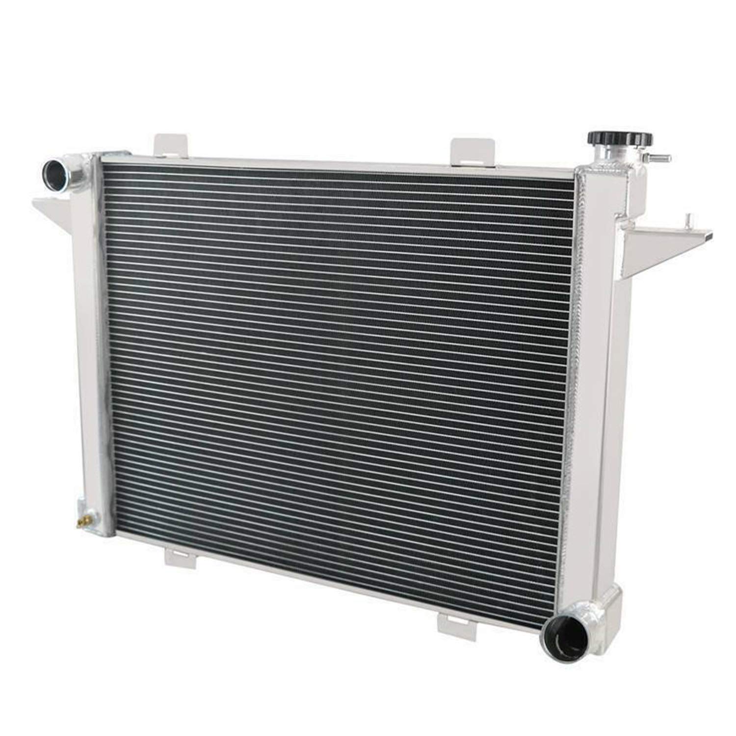 ALLOYWORKS 3 Row All Aluminum Radiator with Shroud Fan & Relay Kit for 1991-1993 Dodge D/W Series D250 D350 W250 W350 5.9L Cummins Diesel - Heavy Duty Cooling Upgrade for Towing & Off-Road Use