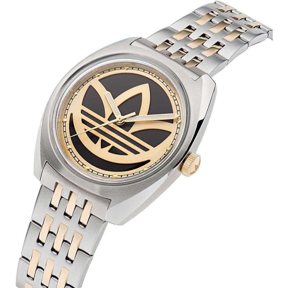 Adidas Edition One Two Tone Stainless Steel Men's Watch AOFH23010 - Stylish Sporty Timepiece for Casual Wear, Gym & Outdoor Activities