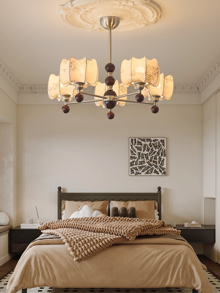 Elegant Arboris Floral Chandelier - Crystal Ceiling Light Fixture for Dining Room, Bedroom & Living Room Decor | Perfect for Wedding, Home & Office Lighting