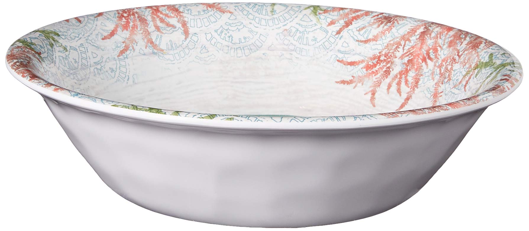 Certified International Sanibel 12-Piece Melamine Dinnerware Set - Durable & Lightweight for Outdoor Dining, Picnics, and Everyday Use