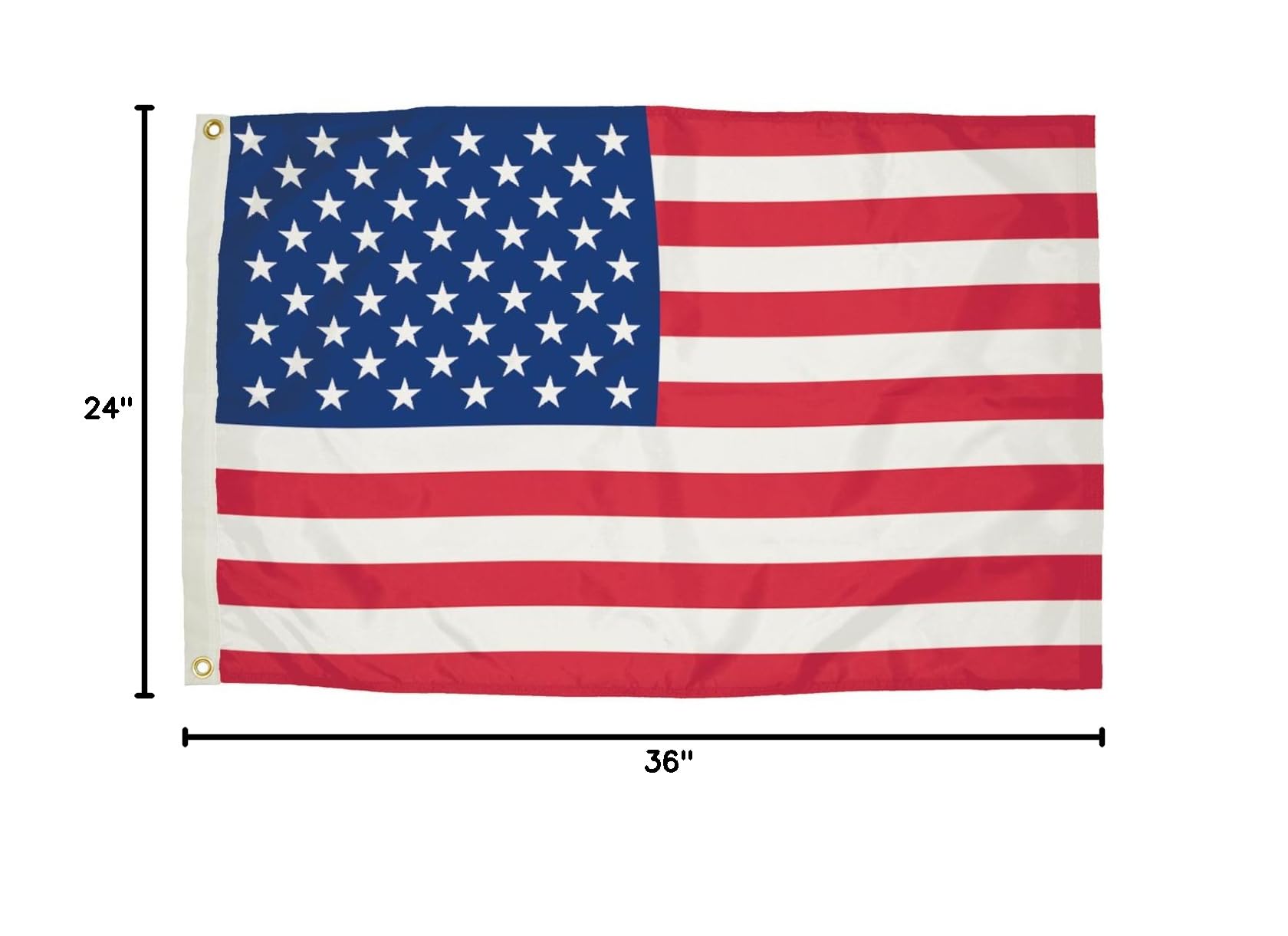 American Flag for Outdoor Use - Durable All-Weather US Flag for Patio, Garden & Yard Decor - Perfect for 4th of July, Memorial Day & Patriotic Displays