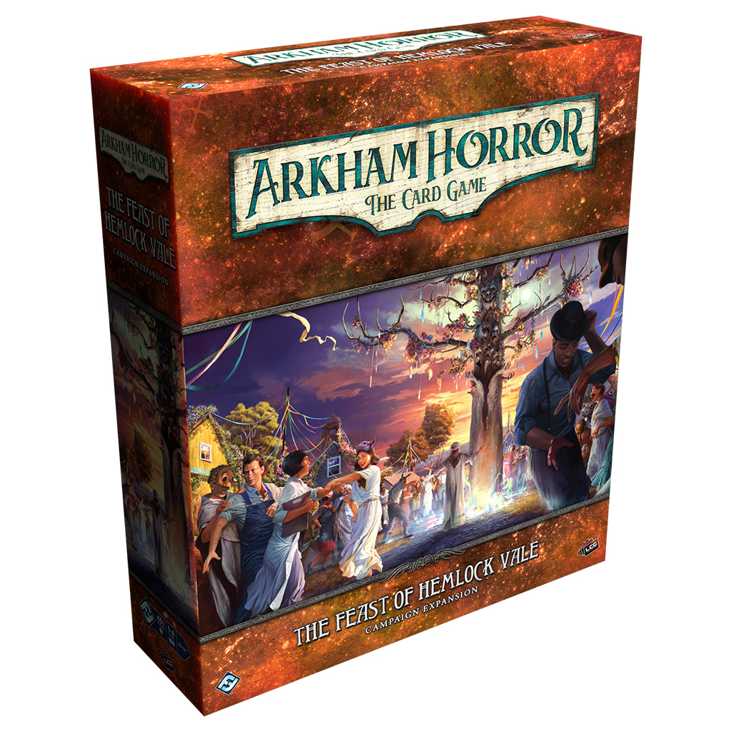 Arkham Horror LCG: The Feast of Hemlock Vale Campaign Expansion - Horror Board Game for Adults & Teens - Perfect for Game Nights & Halloween Parties
