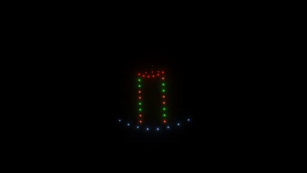 50 Drones for Stunning Burning Candle Animation Display - Perfect for Weddings, Events & Light Shows