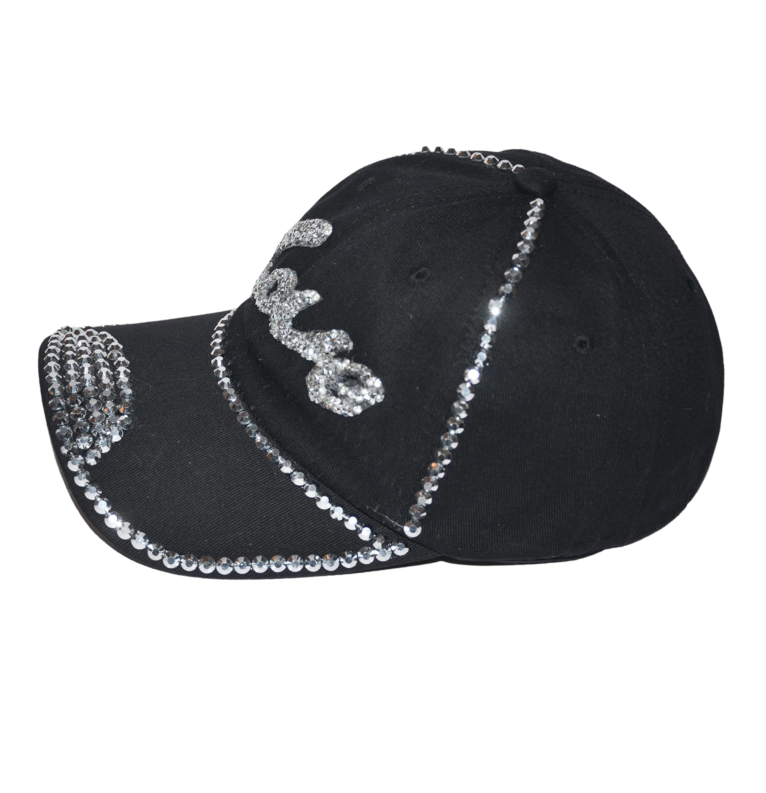 Sparkling Rhinestone Baseball Caps for Women - Stylish Bedazzled & Bejeweled Denim Hats | Trendy Bling Accessories for Parties, Weddings & Casual Outfits