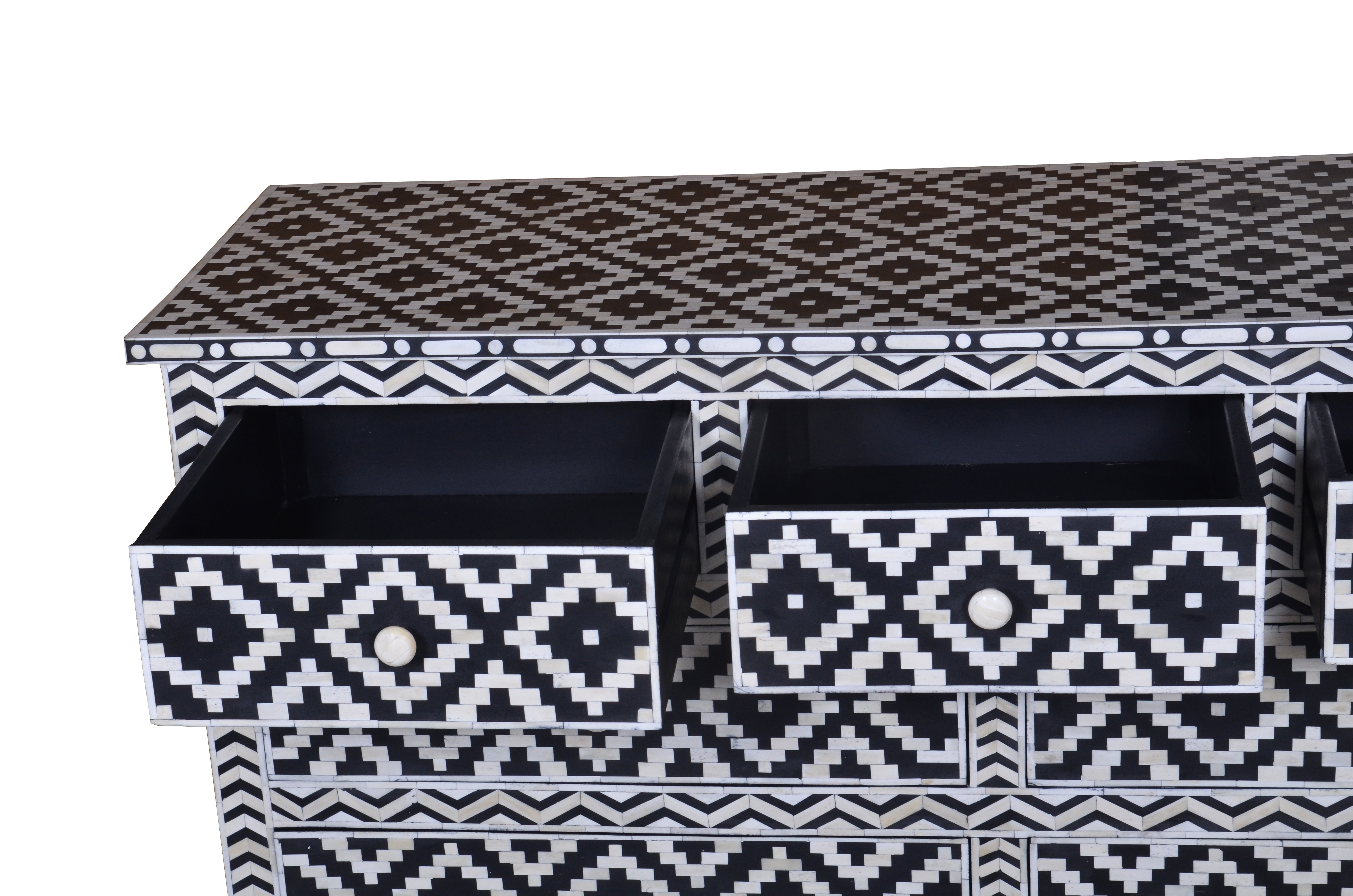 Kylie Bone Inlay Dresser - Handcrafted Wooden Dresser with Exquisite Inlay Design for Bedroom & Living Room | Perfect for Home Decor & Storage Organization