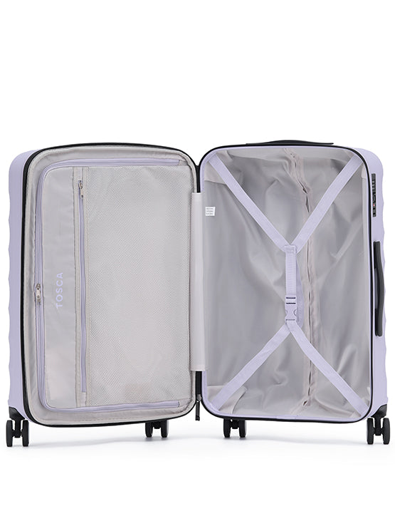 Tosca Interstellar 2.0 30 Inch Large Spinner Suitcase - Lavender Purple Luggage for Travel, Business Trips & Vacations