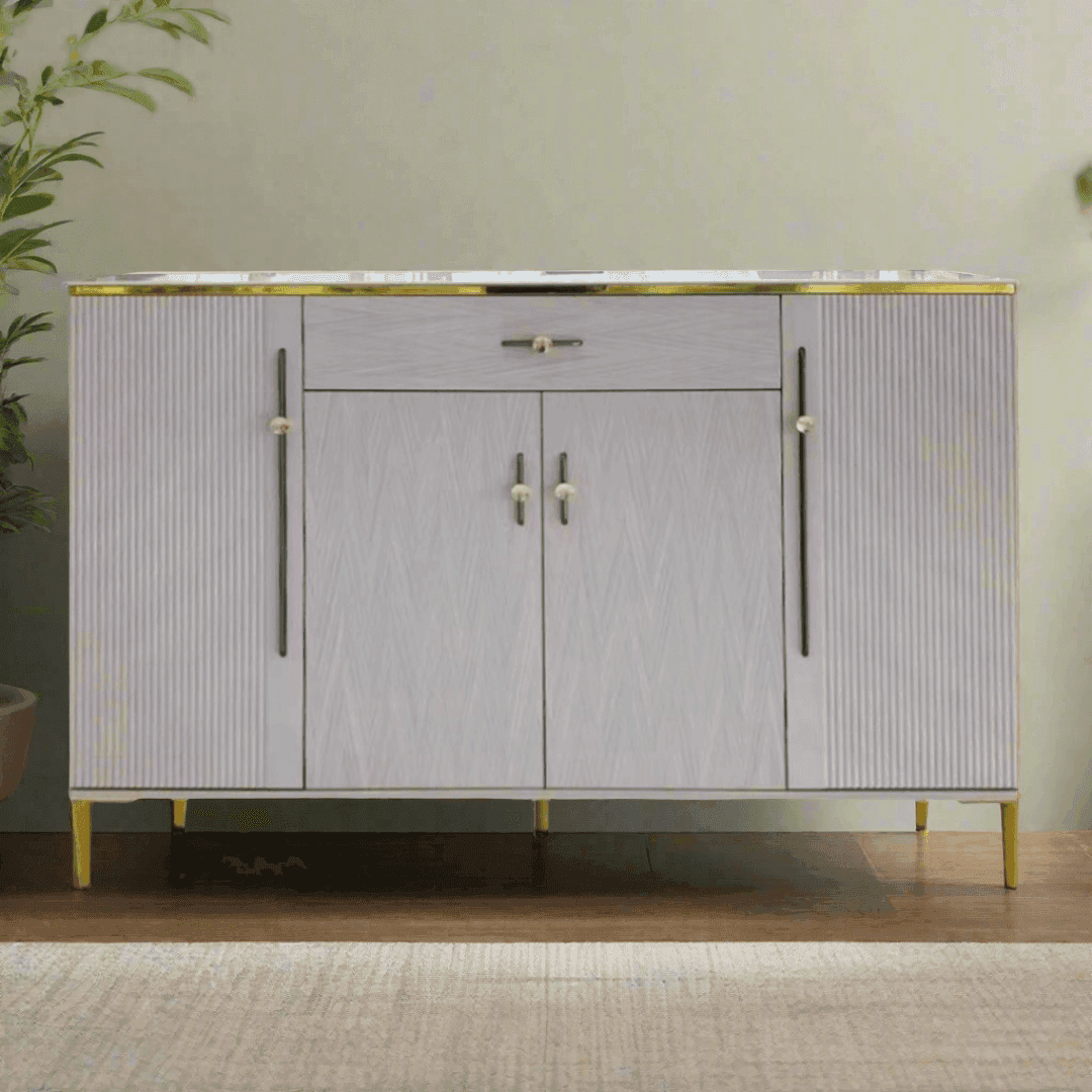 Premium Musco Sintered Stone 4-Door Shoe Cabinet - Durable Entryway Storage Organizer for Shoes, Boots & Accessories | Perfect for Hallway, Mudroom & Closet Organization