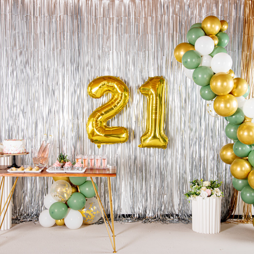 Balloonify Gold Mylar Number 2 Balloon - 40 Inch Large Foil Balloon for Birthday Party Decorations (1 Count Box) - Perfect for Baby Showers, Graduations & Anniversary Celebrations