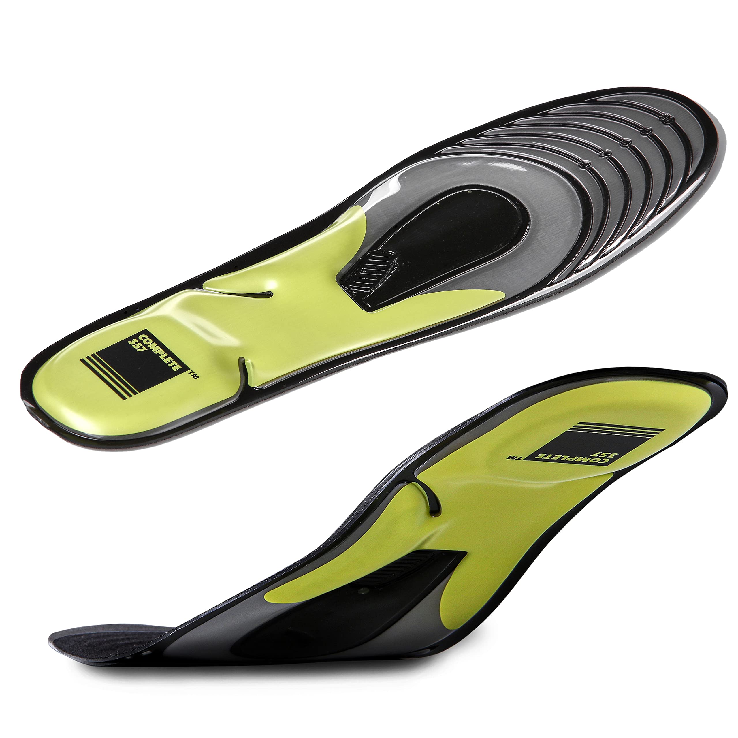 Complete 357 Shoe Insoles for Women & Men – Comfortable Shock-Absorbing Air Cushioned Arch Support Inserts – Reduces Foot Fatigue, Eliminates Odor, Supports Flat Feet (Women's 6-10) – Perfect for Running, Walking & All-Day Comfort