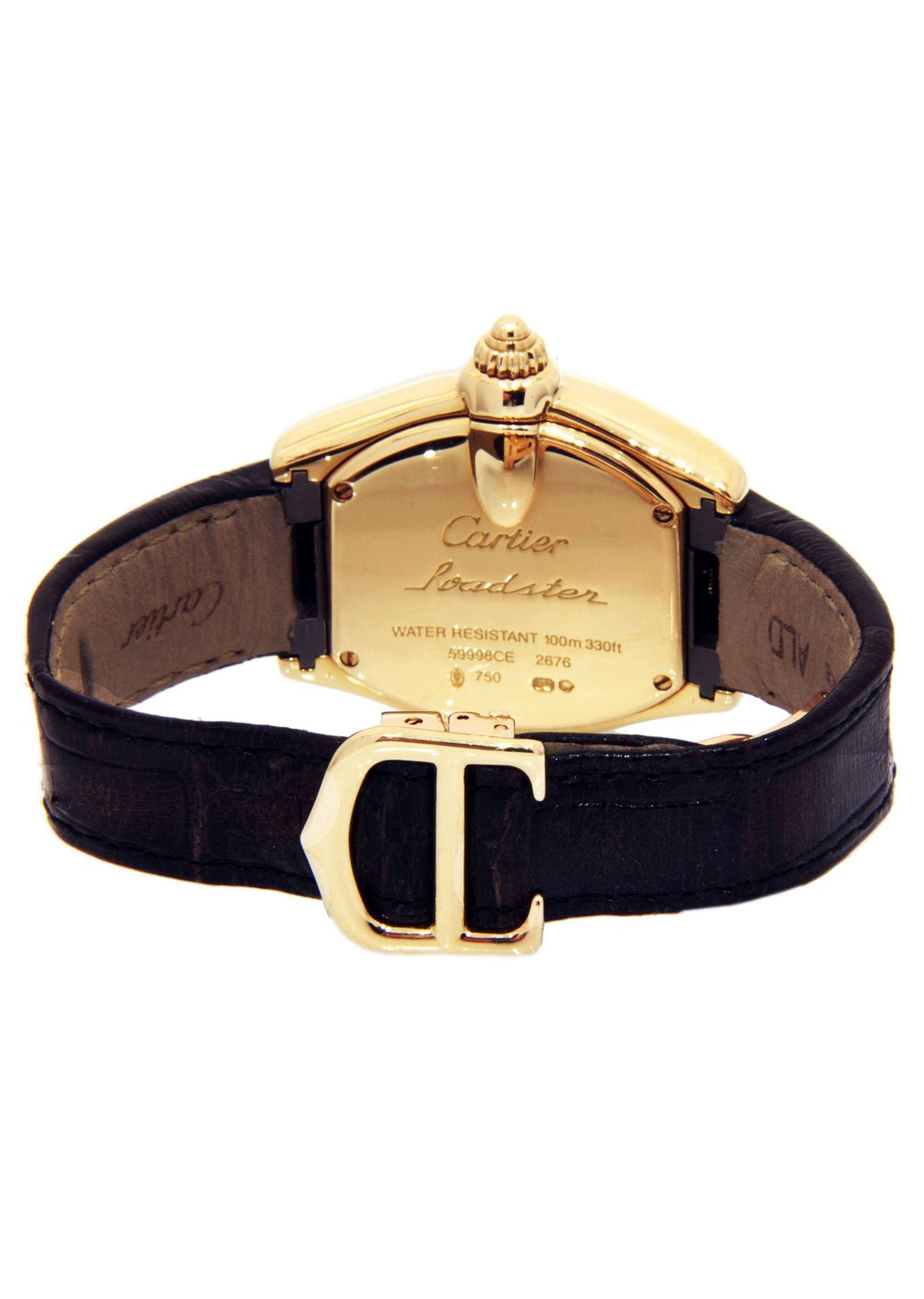 Cartier Roadster Women's Watch - 18K Yellow Gold, 31mm Luxury Timepiece for Elegant Occasions & Daily Wear