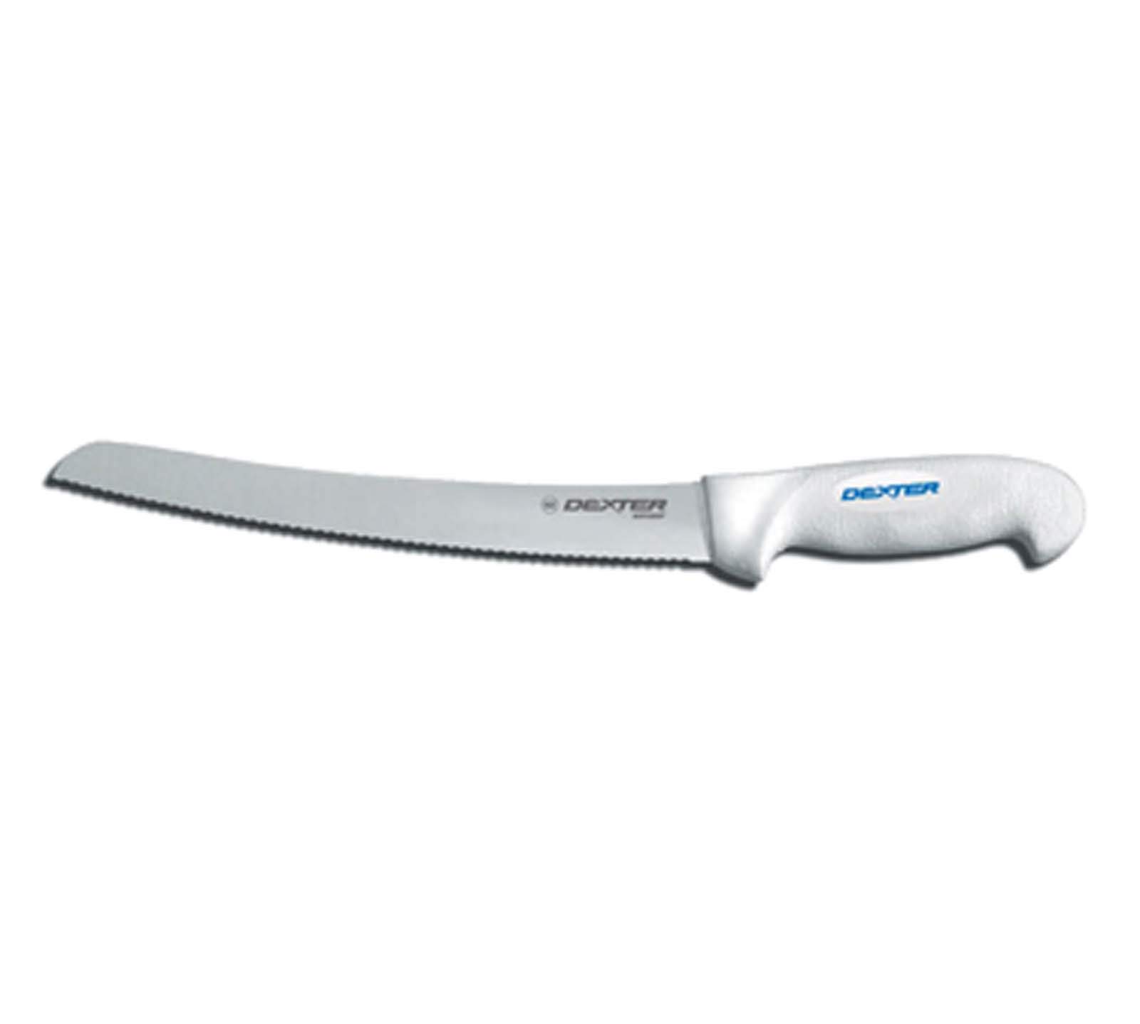 Dexter-Russell Outdoors 24383 10-Inch Scalloped Bread Knife - Professional White Kitchen Knife for Slicing Bread, Cakes & Pastries - Perfect for Home Bakers & Commercial Kitchens