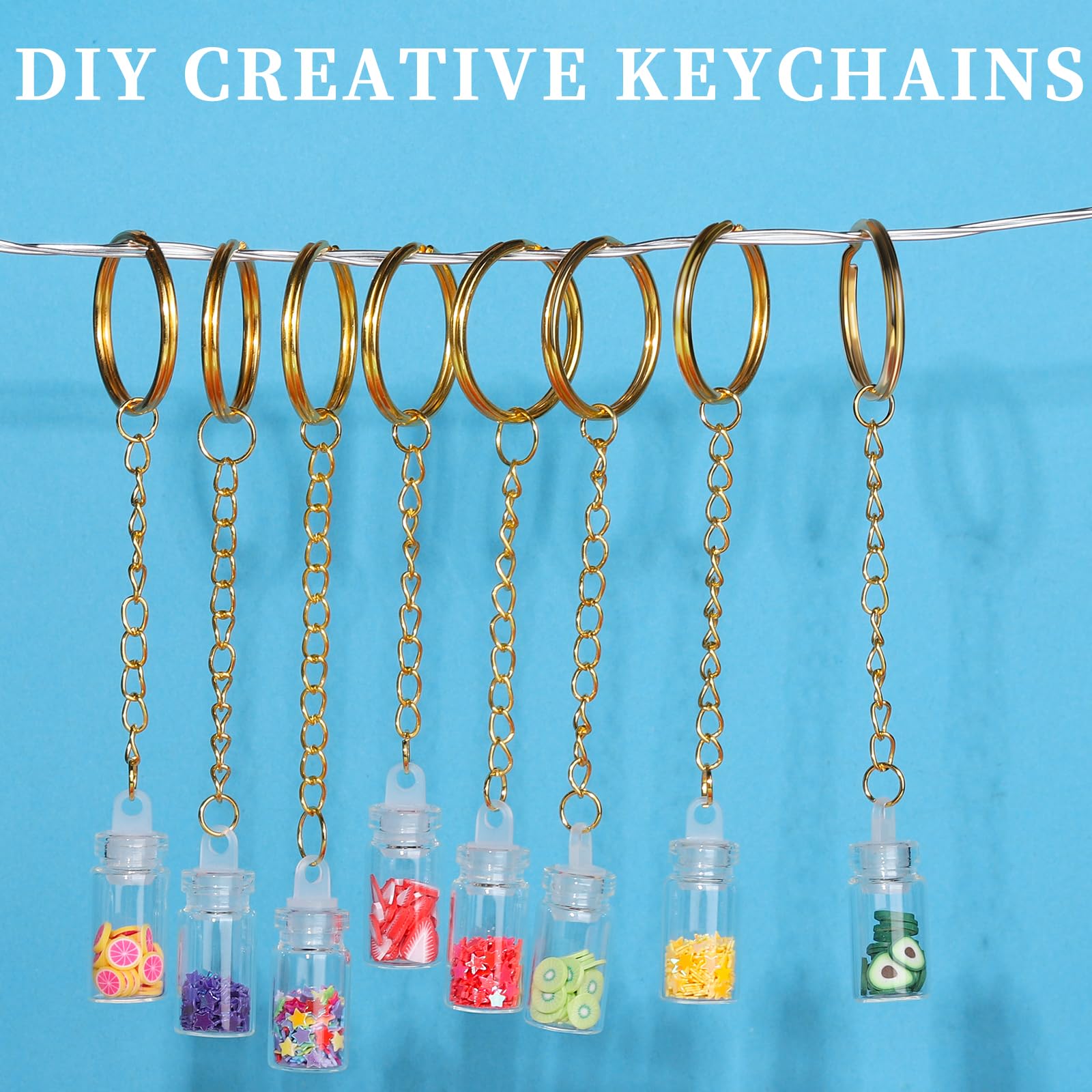 Teenitor 524PCS Keychain Making Kit with Keychain Clips, Lanyard Snap Hooks, Key Rings & Jump Rings - DIY Jewelry & Lanyard Craft Supplies for Teens & Adults - Perfect for Gifts, Party Favors & DIY Projects