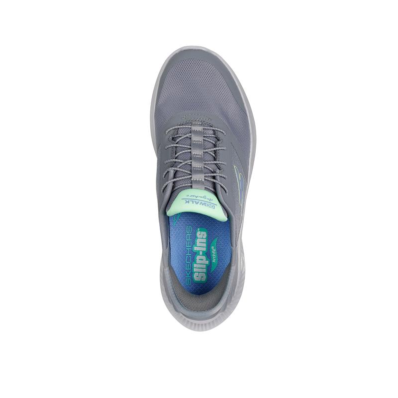 SLIP-ON WALKING SHOES FOR WOMEN - COMFORTABLE & LIGHTWEIGHT 125080/GRAY - PERFECT FOR TRAVEL, WORK & EVERYDAY WEAR
