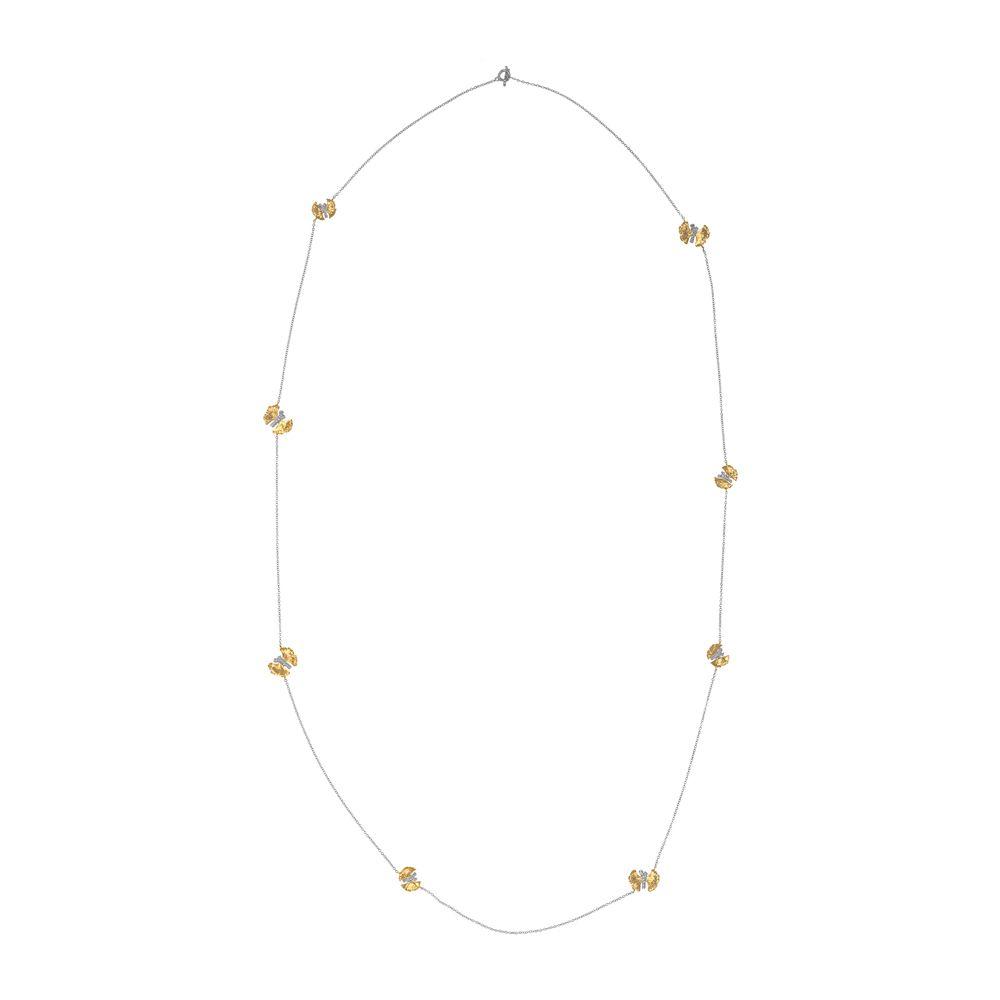 Butterfly Ginkgo Leaf Pendant Necklace for Women - Elegant Gold-Plated Jewelry Gift for Her - Perfect for Weddings, Anniversaries & Everyday Wear