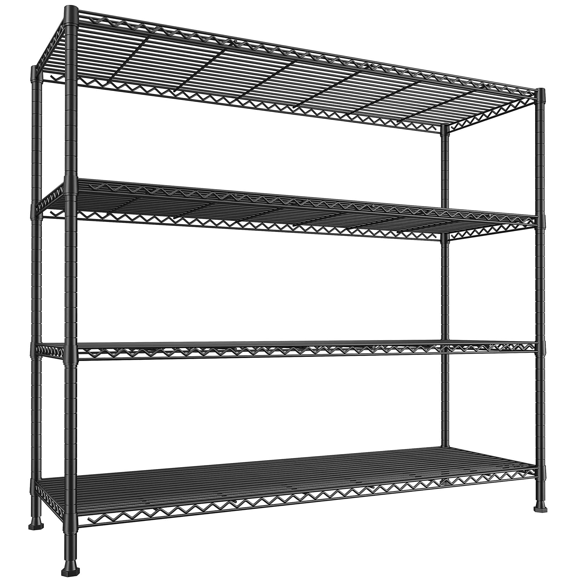 REIBII 4-Tier Heavy Duty Metal Storage Shelves 45.3