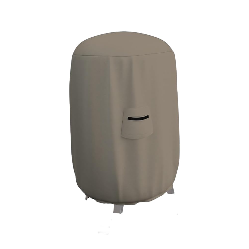 Premium 12 Oz Waterproof BBQ Smoker Cover - UV & Weather Resistant for Dome, Bullet, Barrel, Kettle & Drum Grills (19