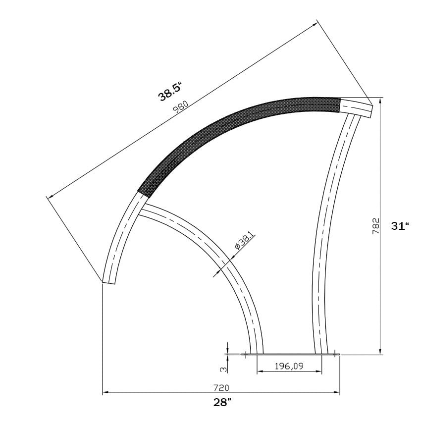 Stainless Steel Pool Handrail with Black Grip Cover - 31x31 Inch Rustproof Swimming Pool Safety Rail - 250LBS Weight Capacity - 304 Stainless Steel Construction - Includes Drill Bit & Screws - Perfect for Pool Entry/Exit Safety and Elderly Assistance