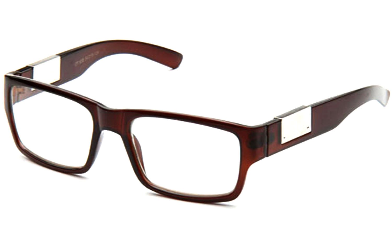 Newbee Fashion - Trendy Casual Thick Clear Frame Glasses for Men & Women | Rectangular Clear Lens Eyewear | Perfect for Reading, Work & Everyday Style